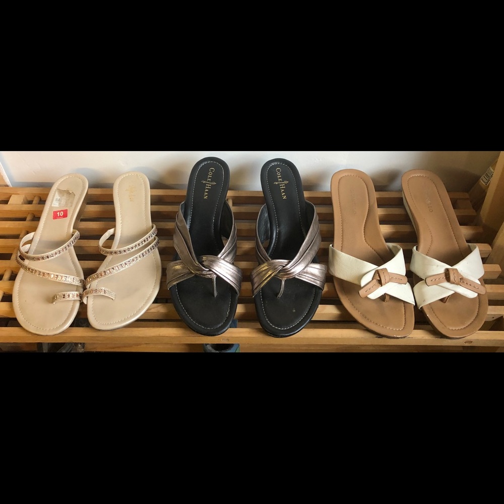 Bundle of 3 sandals SIZE 10